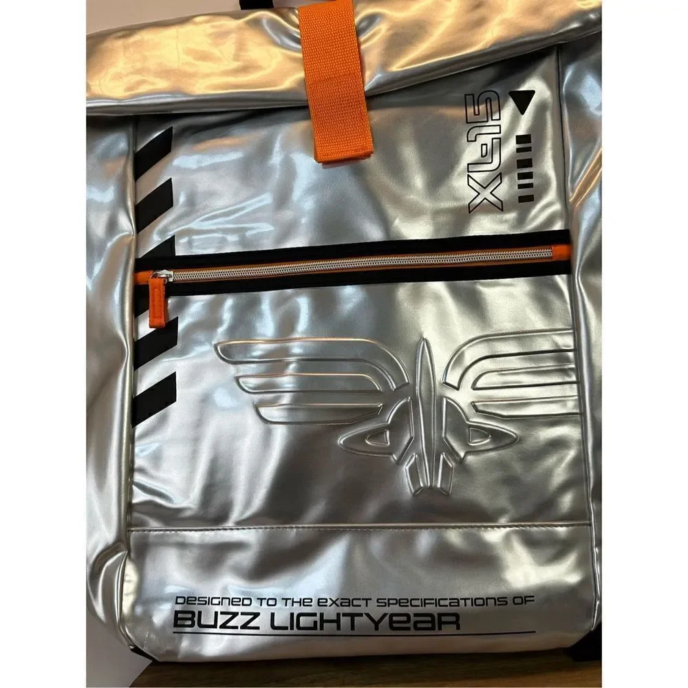 DISNEY STORE Toy Story Buzz Lightyear Silver Backpack Back Pack NWT